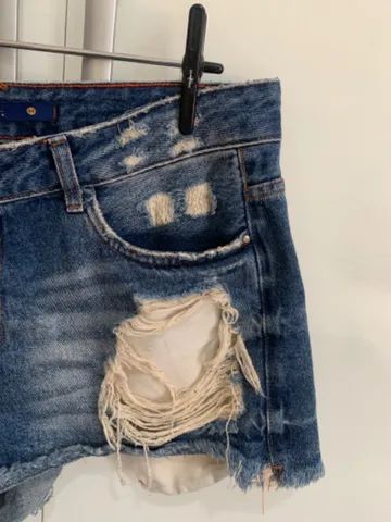 Short Jeans Curto Destroyed (TAM: 42) - Foto 3