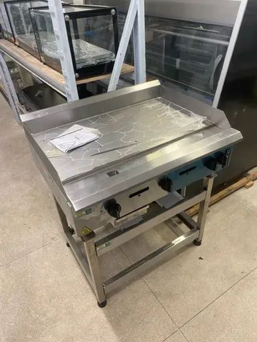 Chapa para hambúrquer profissional linha prime toda inox / marca venâncio - Foto 3