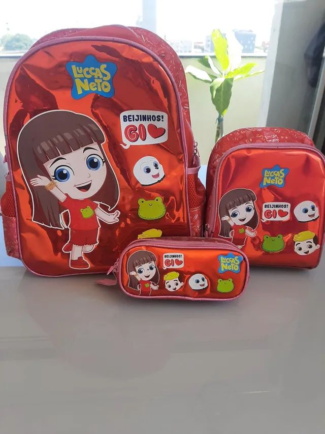 Kit mochila Gi Lucas Neto 