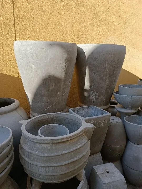 Vasos de cimento com fibra para jardim 
