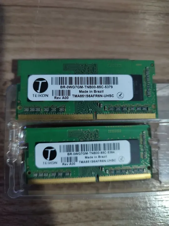 Memória RAM notebook DDR4 8GB (2x4GB)