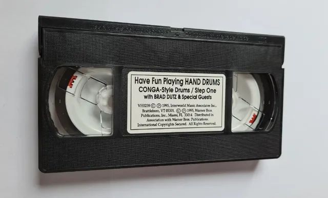 Para amantes da Percussão: Fita Vhs Have Fun Playing Hand Drums Conga Style vídeo aula - Foto 3