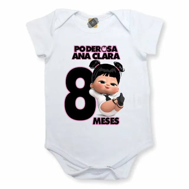 Body Mesversário Poserosa Chefinha Personalizado
