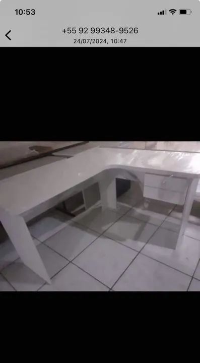 Mesa de escritório pronta entrega  - Foto 4