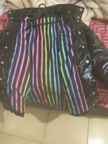 Jaqueta puffer best sale arco iris