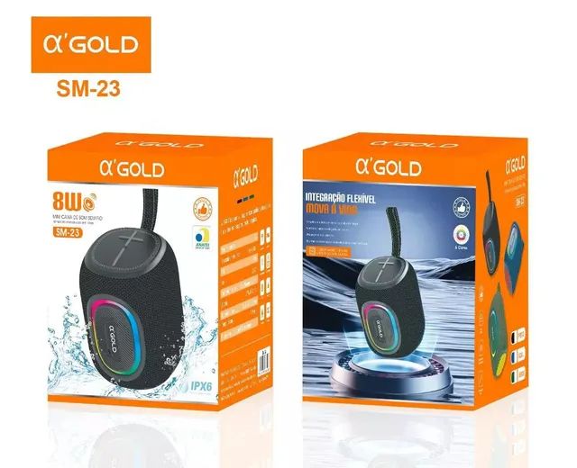 Caixa de Som Gold 8W - Novo