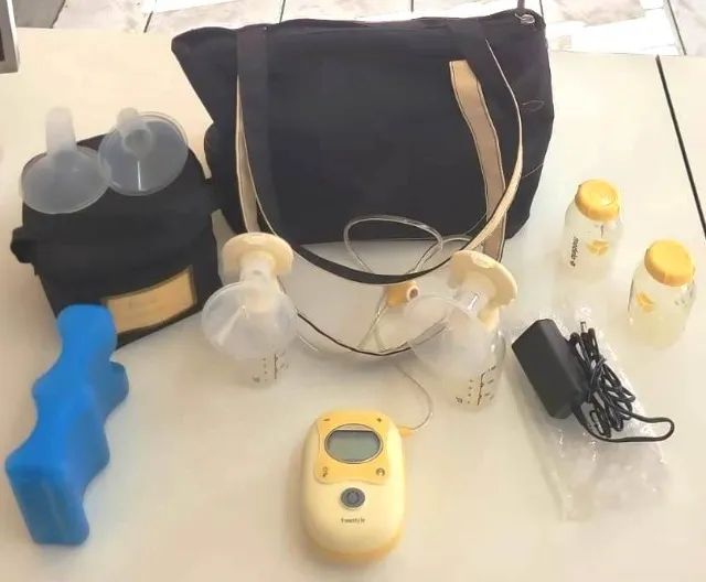 Frestyle Medela. Bomba Profissional Extração Dupla. Com Bolsa, Gelox e Kit Completo. M0112