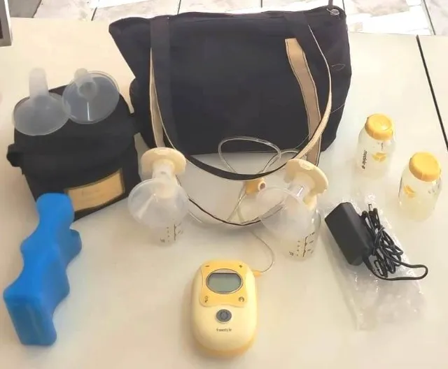 Frestyle Medela. Bomba Profissional Extração Dupla. Com Bolsa, Gelox e Kit Completo. M0112