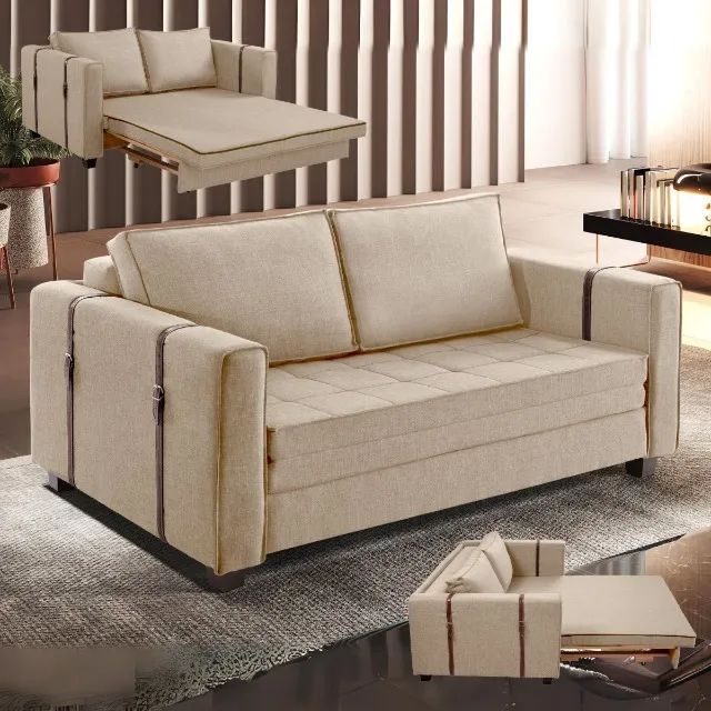  Sofá Cama Atalaia F__50. Pronta Entrega.