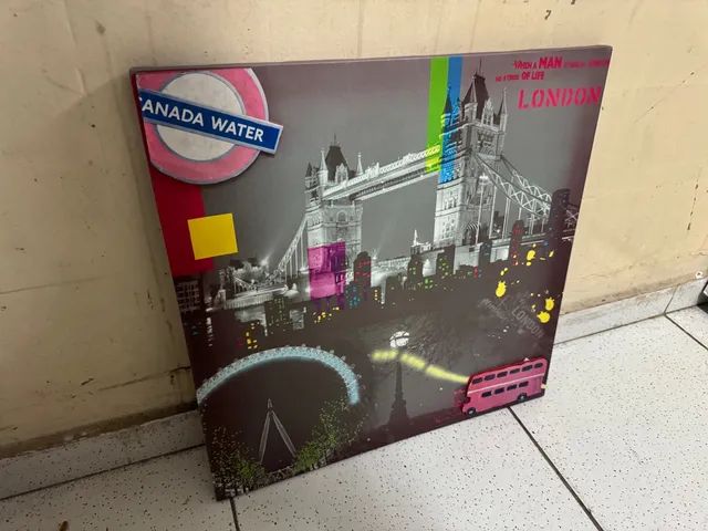 Quadro tela londres 50X50 cm - Foto 3