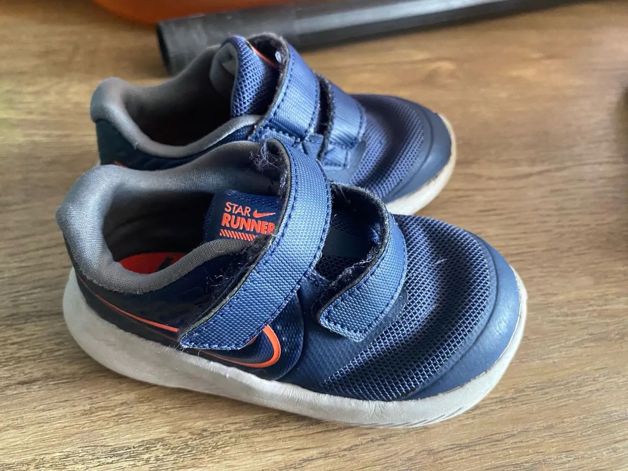 Tênis Nike Star Runner - Bebê - usado - Azul - Foto 2