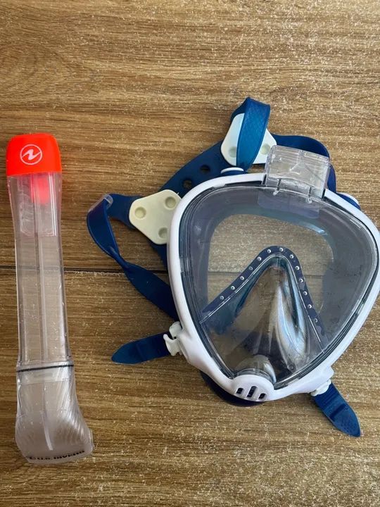 Máscara  de mergulho profissional Full Face Odyssey Mormaii - Foto 2
