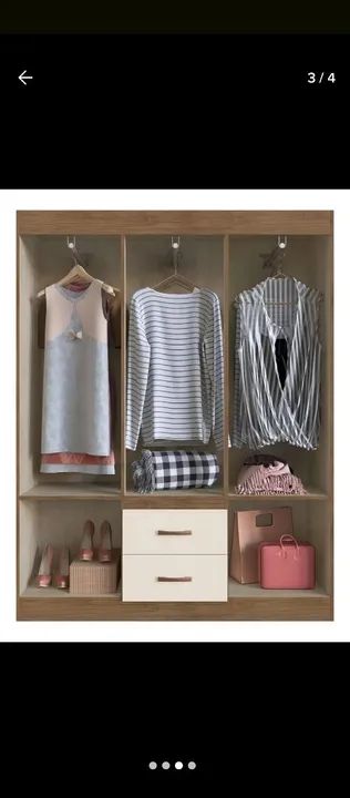 GUARDA ROUPA NOVO DE CASAL 6PORTAS  - Foto 2