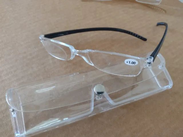 óculos leitura +1,00 com estojo transparente - Foto 2