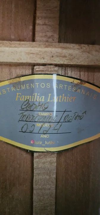 Cavaco CEDRO MACIÇO 2024 - Família Luthier - ESTADO DE NOVO - OTIMO TIMBRE E AFINACAO - Foto 6