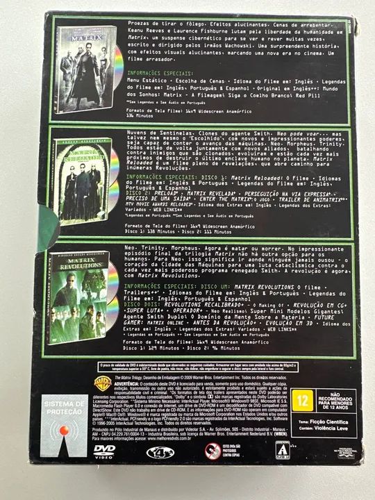 Trilogia Matrix - Edição Especial com 5 discos  - Foto 2