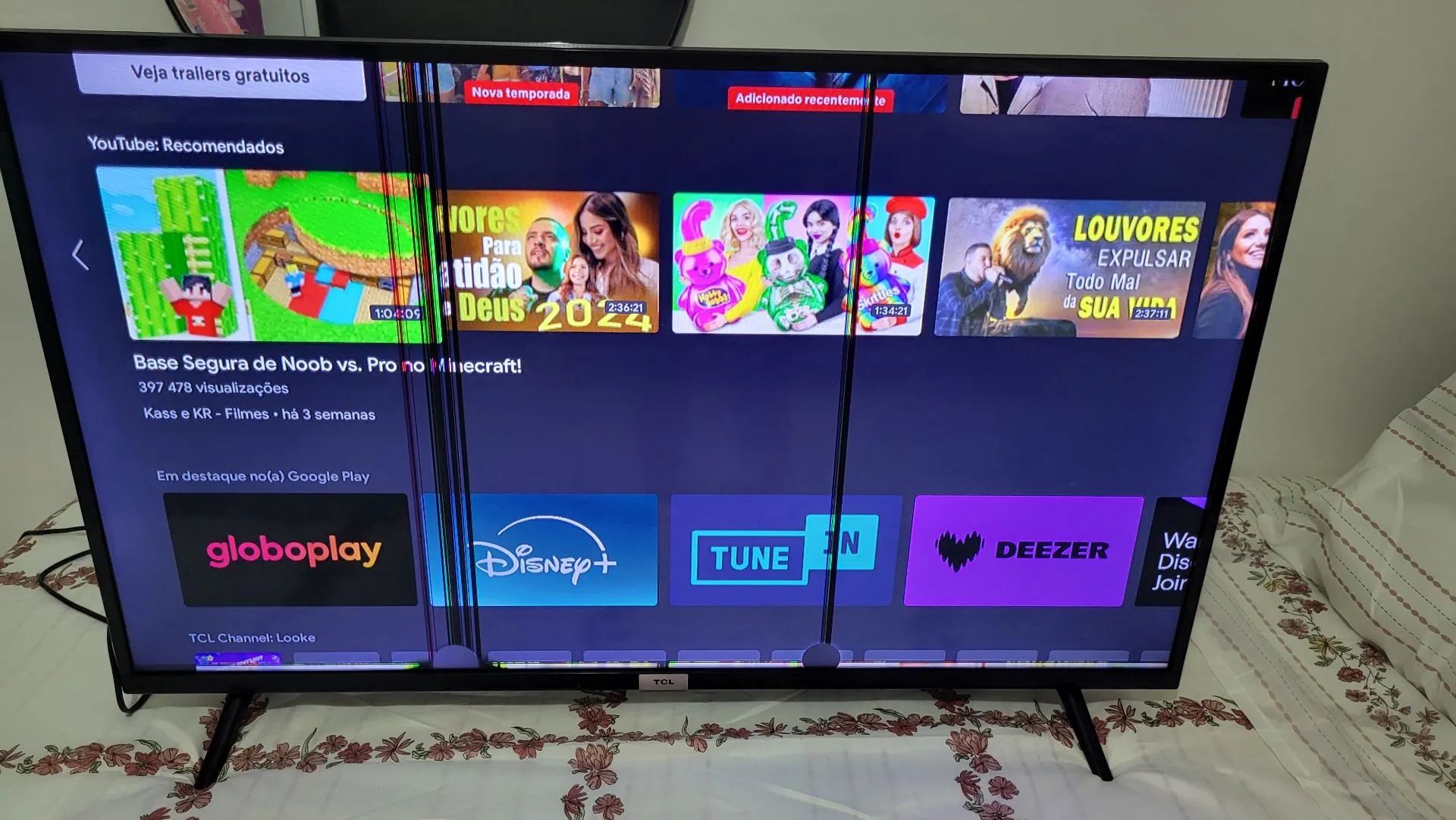 TV TCL com defeito na tela - Foto 3