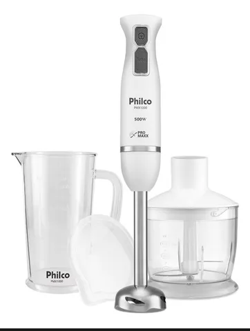 Mixer Philco Pmx1000 4 Lâminas Pro Maxx 2 E 1 500w Cor Branco 110V