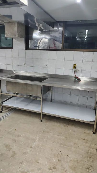 Coifa, mesa,balcão tudo em inox  - Foto 5