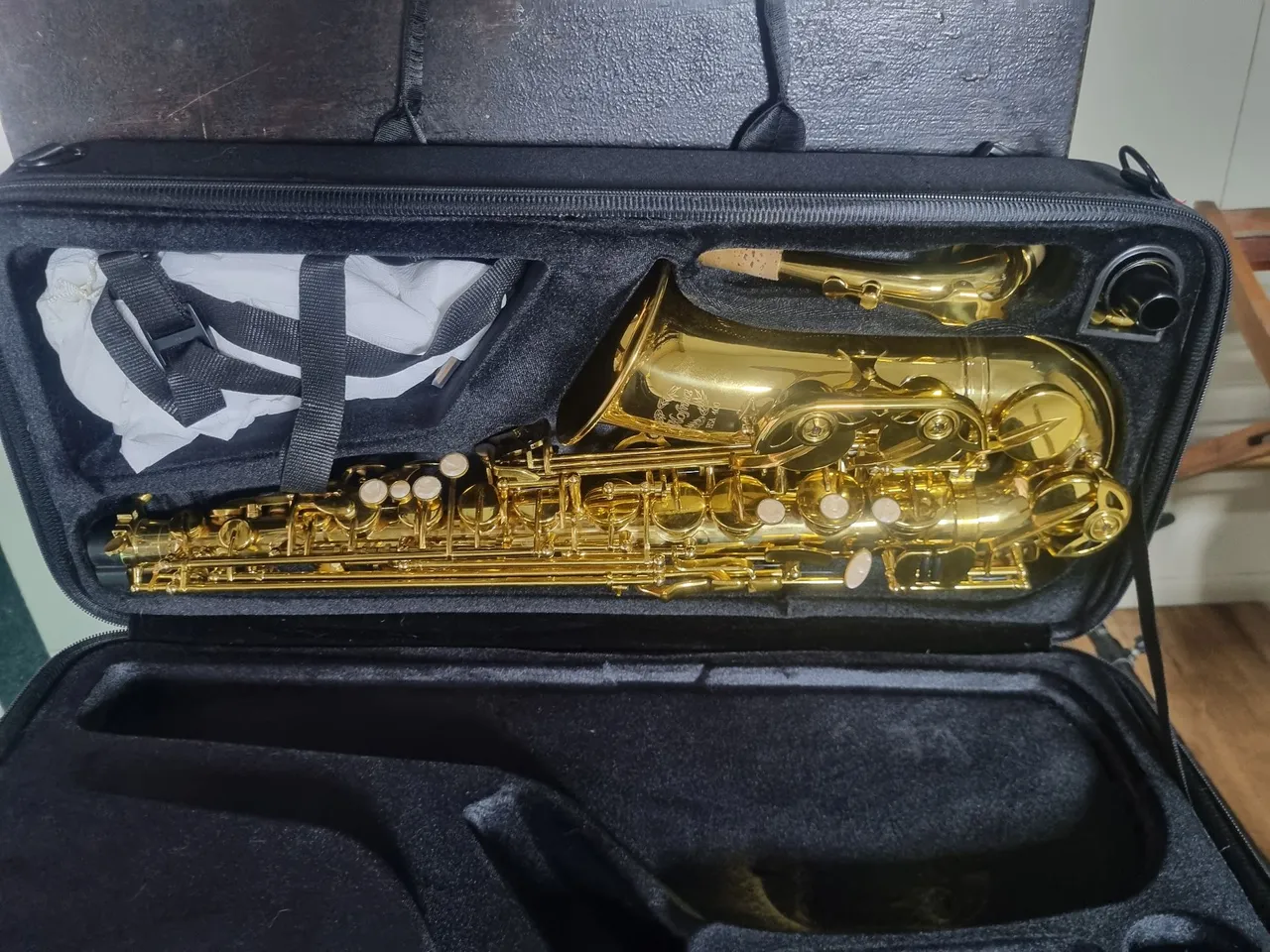 Sax Alto Mib Hofima de vitrine promoção