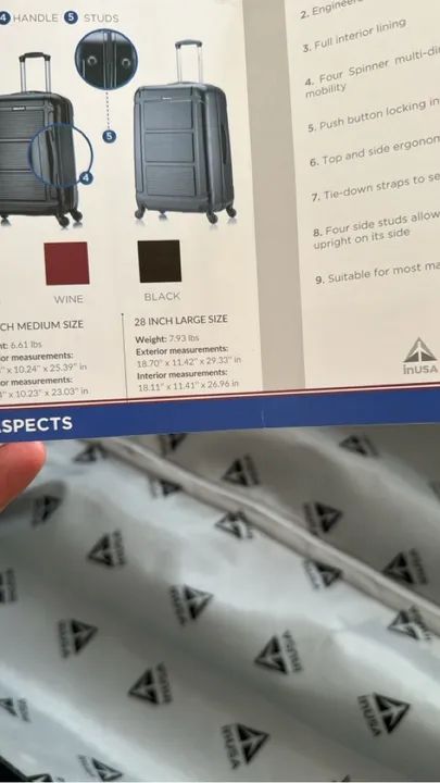 Maleta de Viagem InUSA Pilot - 2 Peças - Foto 5