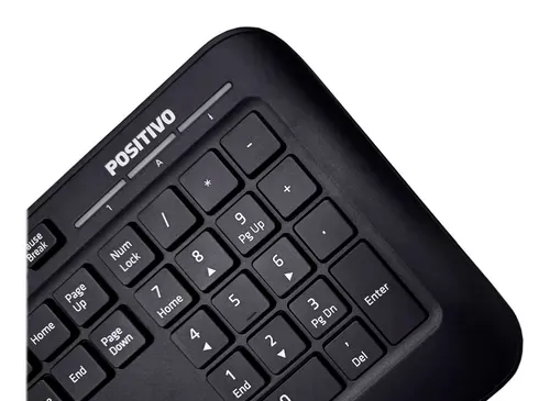 Teclado Usb Com Cabo Positivo Sk-6620 Preto Abnt2