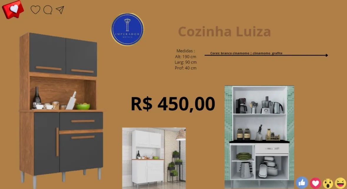 Armário de cozinha somente 3 unidades disponíveis  - Foto 4