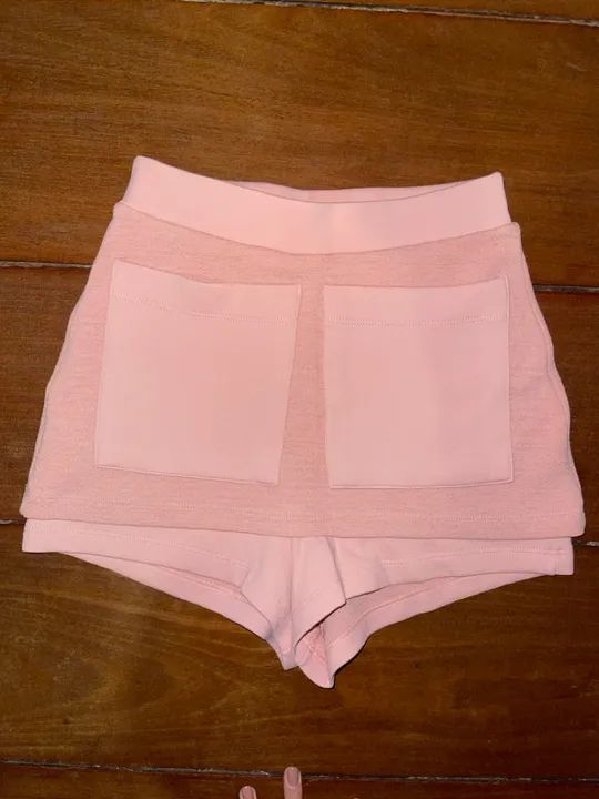 Shorts saia rosa bebê TETIGIO 