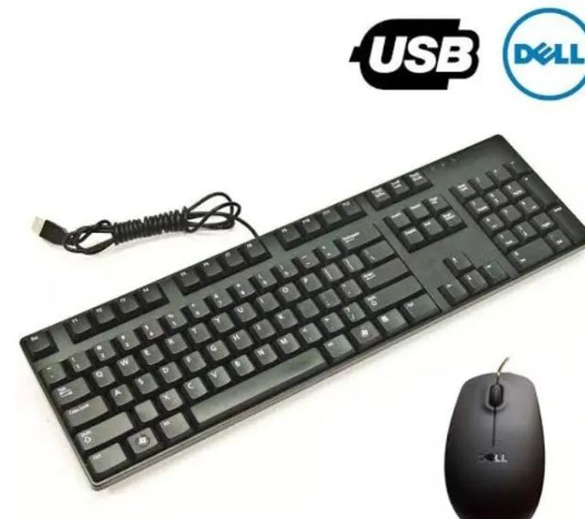 Kit Teclado e Mouse Dell com Fio