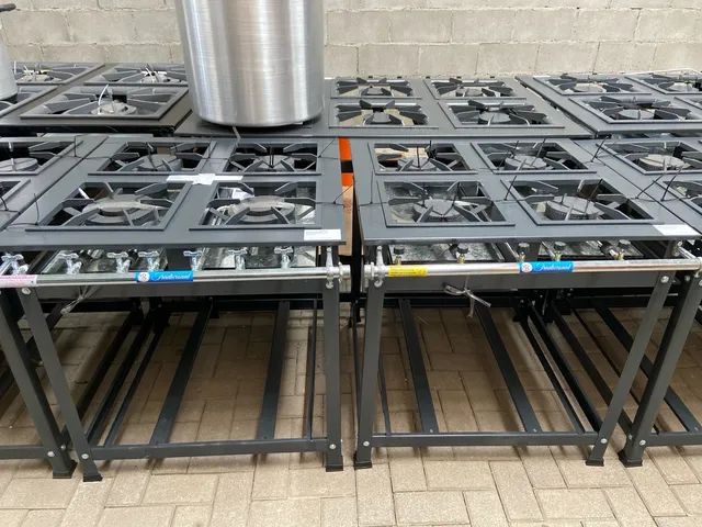 FOGÃO INDUSTRIAL 4 BOCAS ALTA PRESSÃO 30X30 P7 - MR FOGÕES  - Foto 3