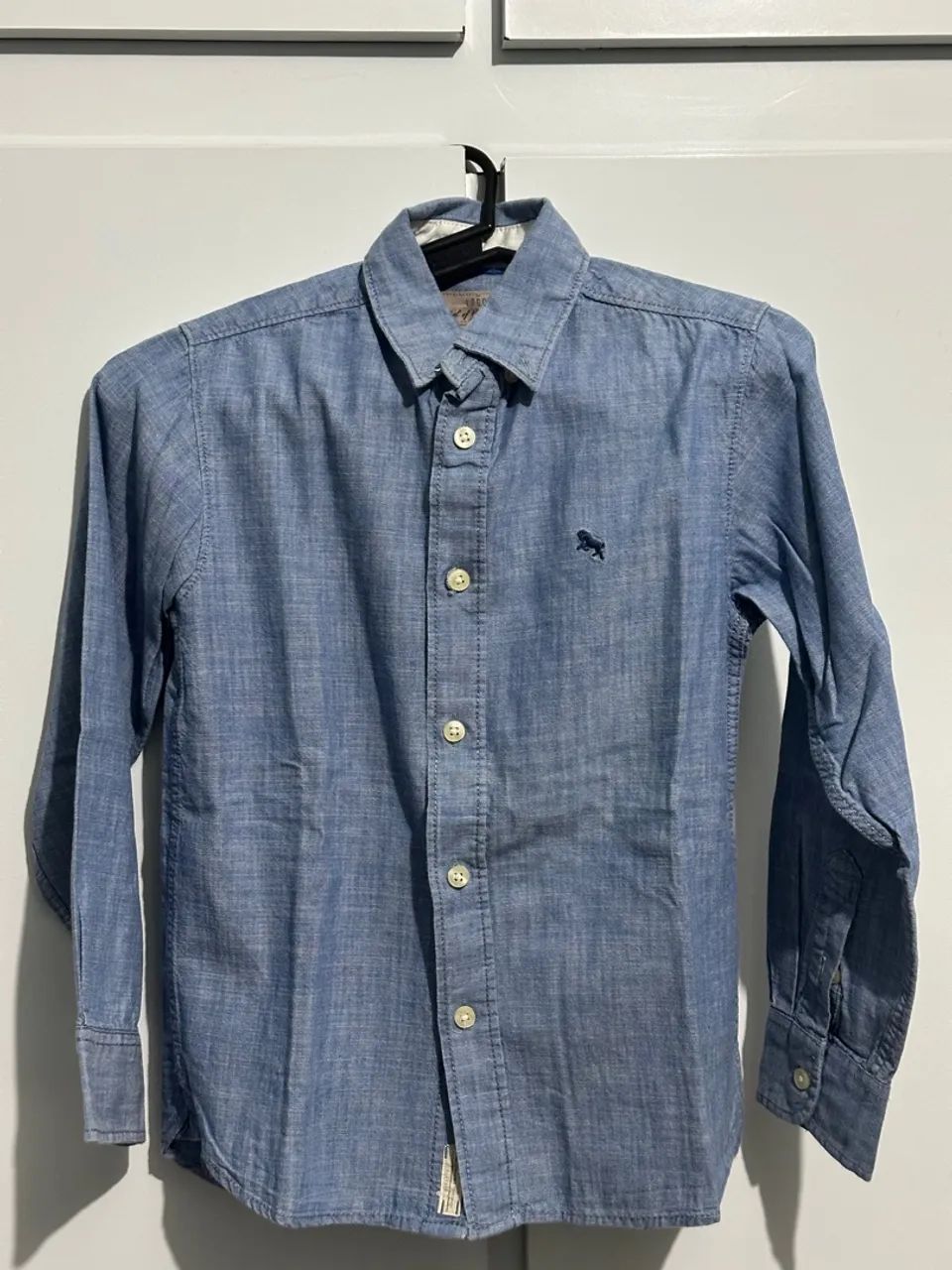 Camisa Infantil Azul | H&M - Foto 4