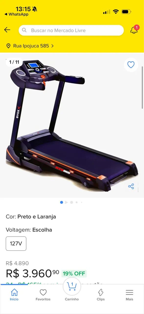 Esteira elétrica rtx815 premium evos fitness 110v - Foto 3