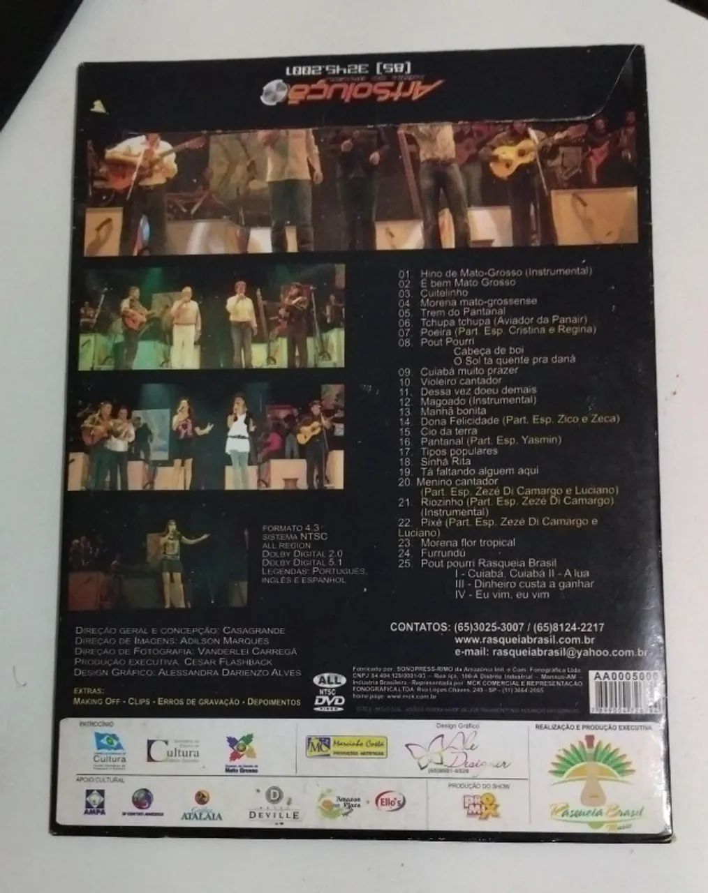 Dvd Pescuma Henrique E Claudinho - Rasqueia Brasil - Foto 2