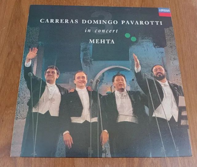 DISCO VINIL CARRERAS DOMINGO PAVAROTTI IN CONCERT MEHTA