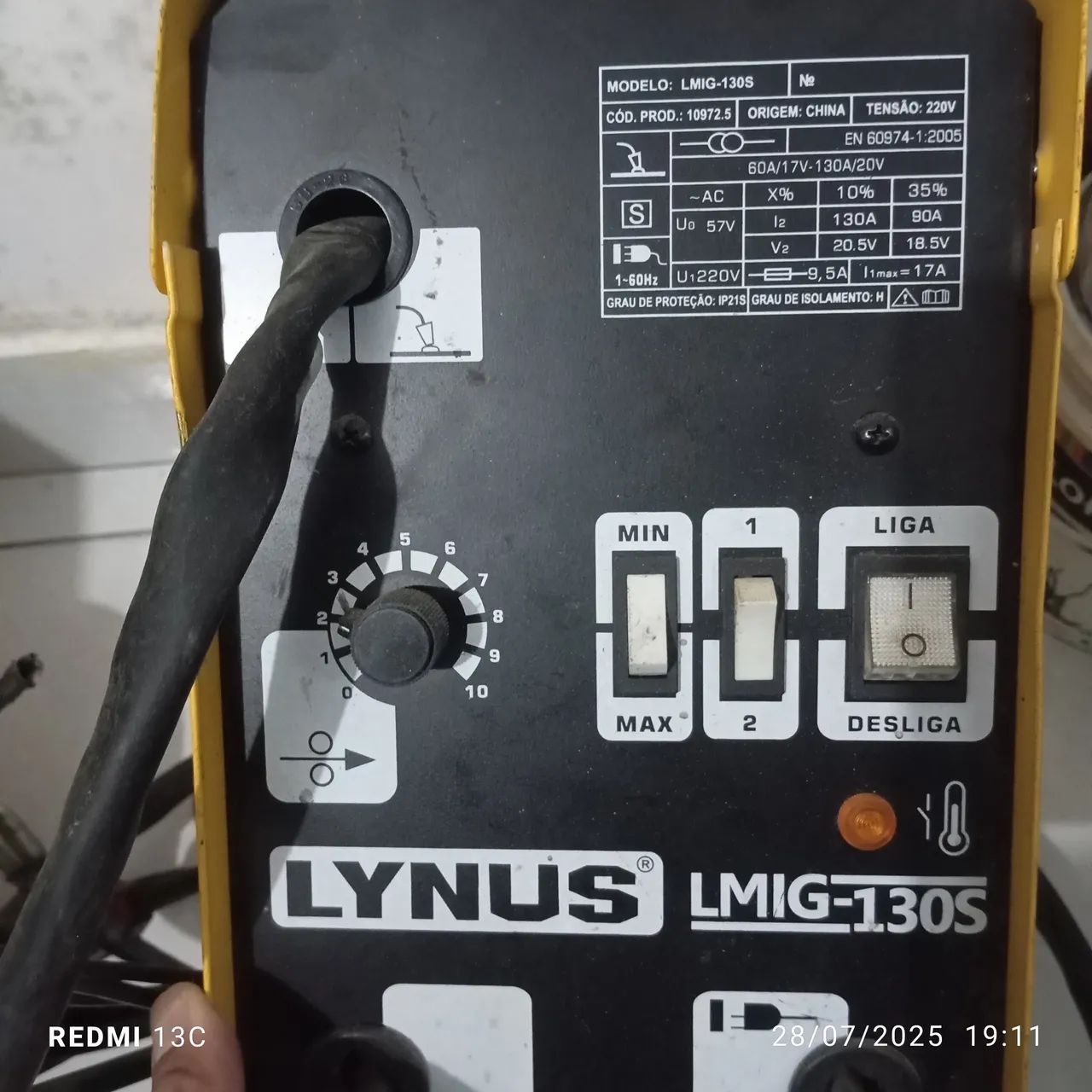 Máquina de Solda MIG Lynus LMIG-130S - Foto 2