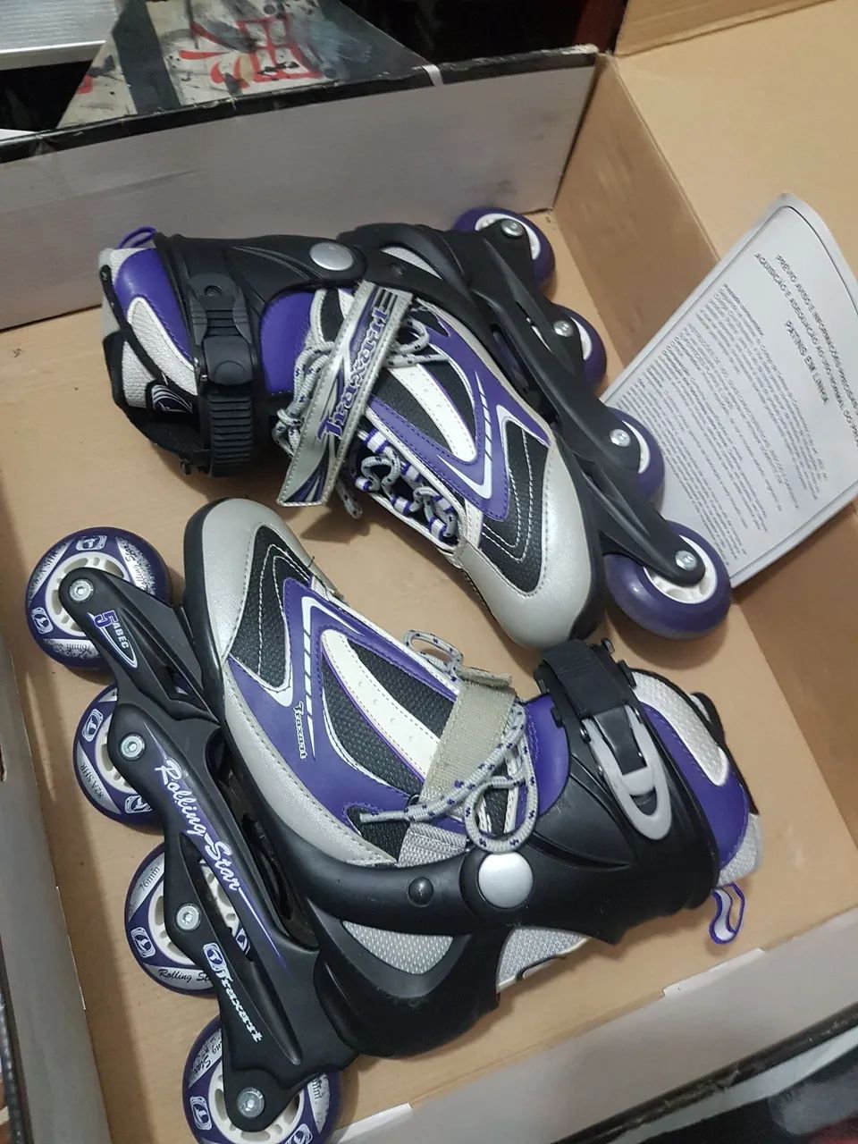 Patins Rolling Star - In Line Skate - ABEC5 - Foto 4
