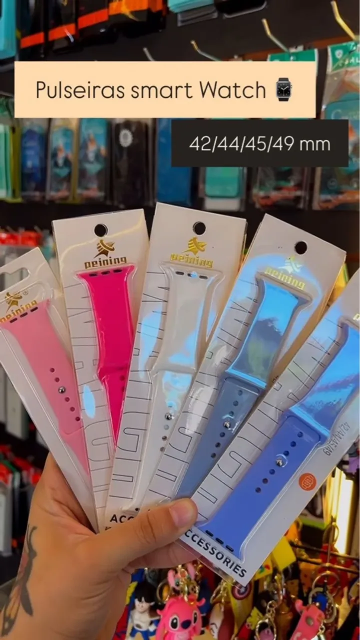 Pulseiras Smartwatch 42/44/45/49mm Diversas Cores