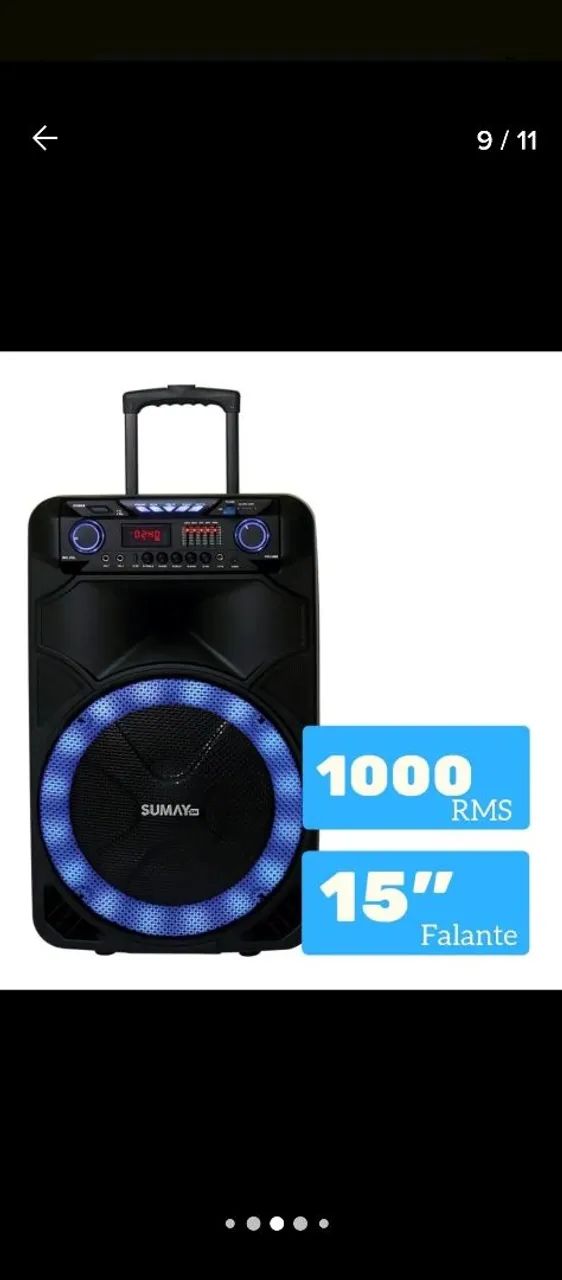 Caixa de Som Portátil SUMAY com Bluetooth - Foto 5