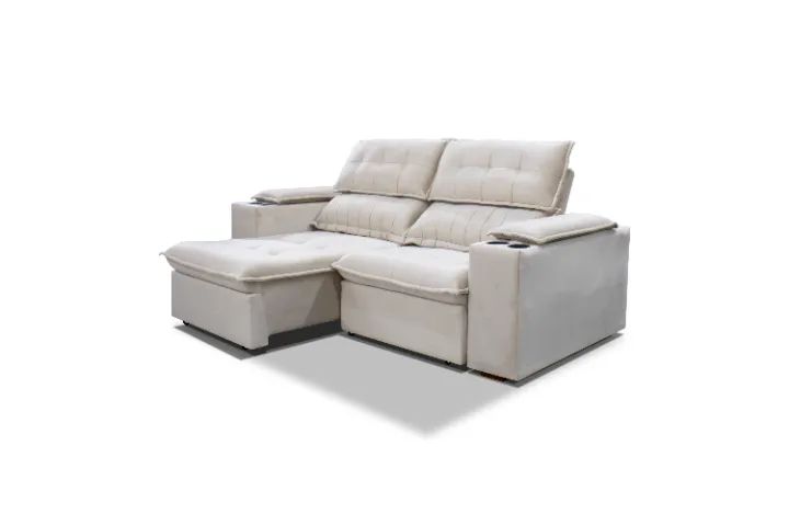 Sofá Retrátil e Reclinável Carlio - Foto 5