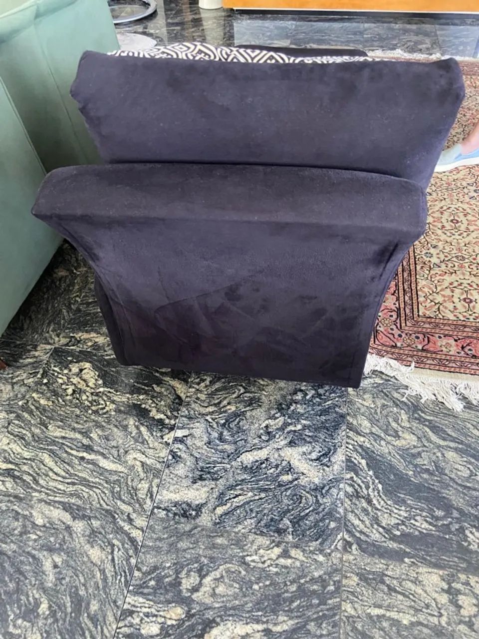 Chaiselong preta (divã, espreguiçadeira) - Foto 3