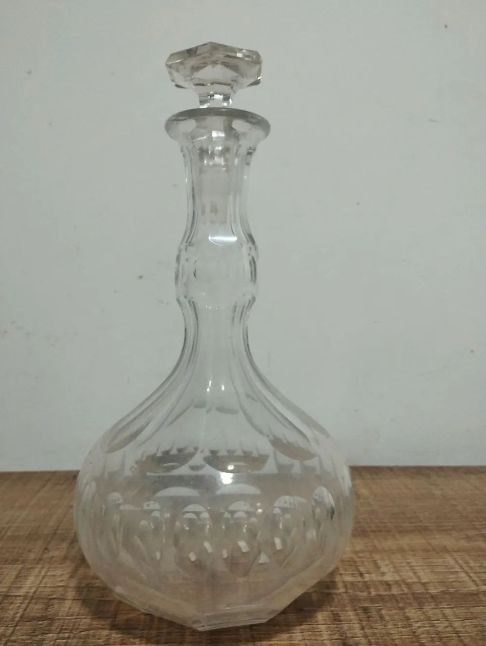 garrafa em cristal europeu