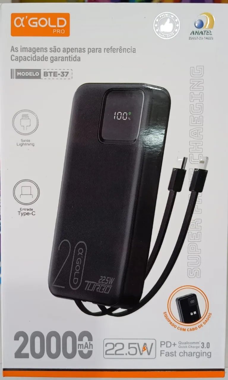 Fone iphone c/ cabo IOS  Premium  Agold. - Foto 4