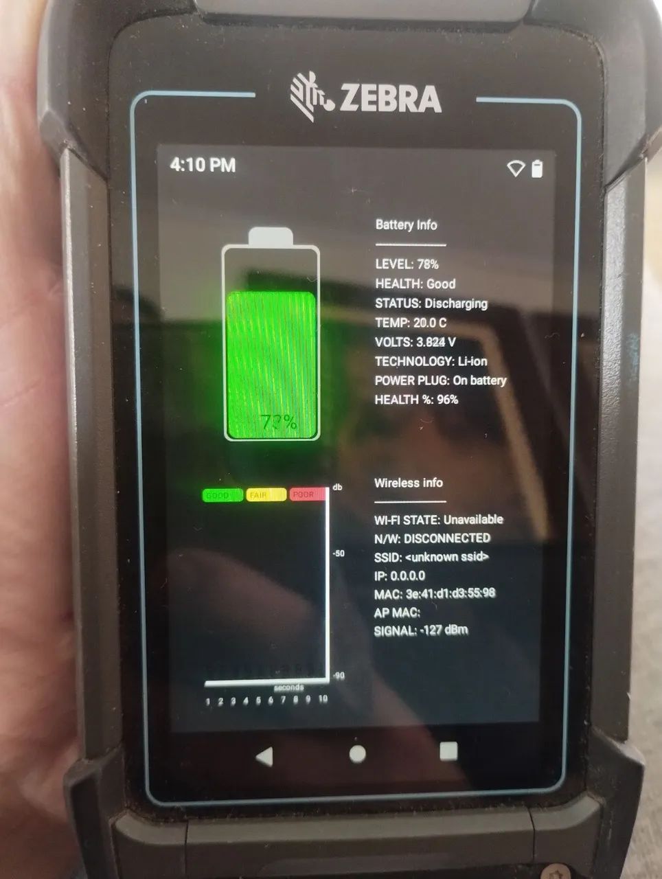 Coletor zebra Mc93 top sem uso torro  - Foto 5