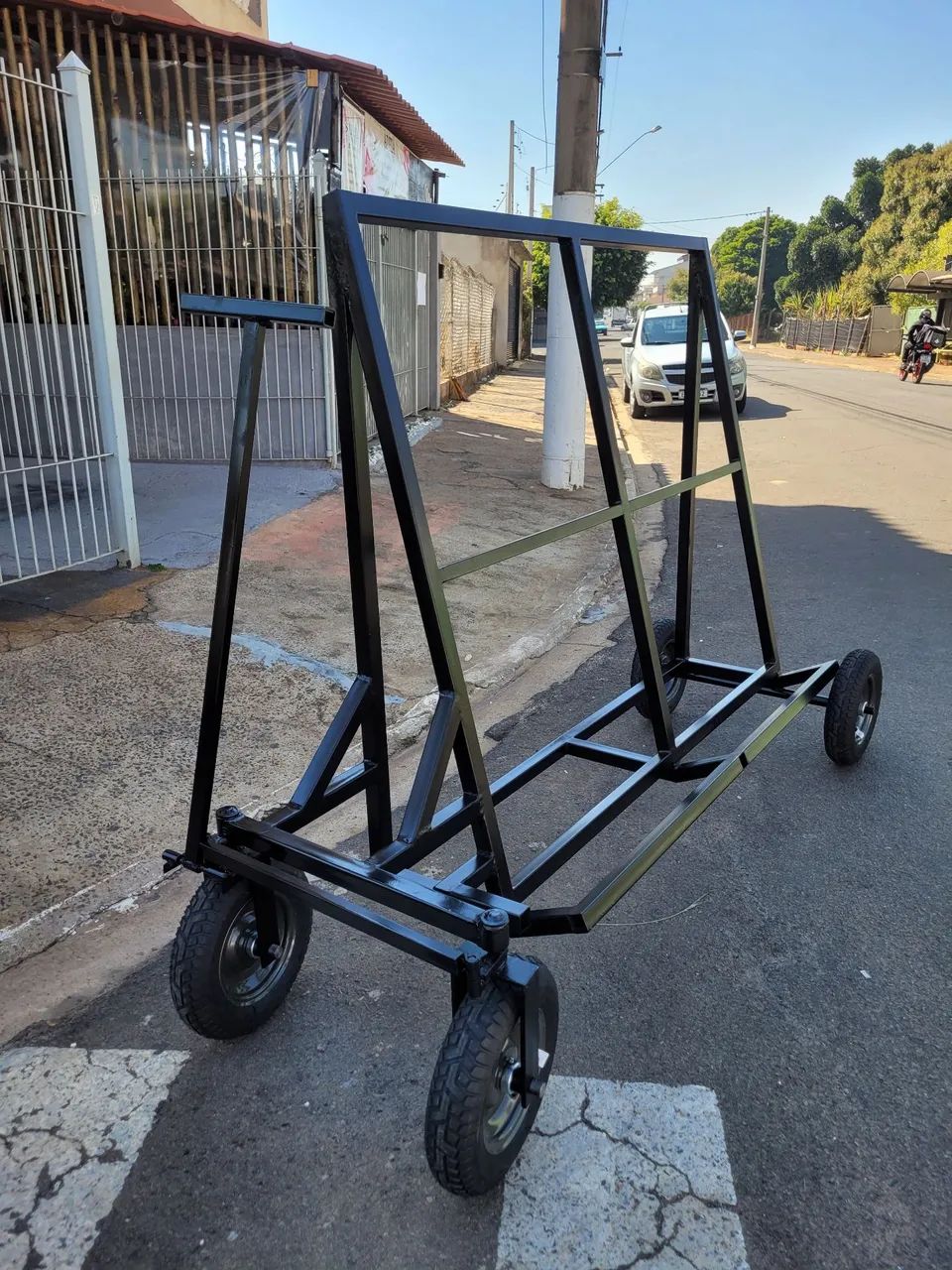 Carrinho/Trailer Metálico Reforçado - Foto 5