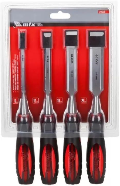 MTX Jogo de Formão com 4 peças Cabo Olho de Tigre