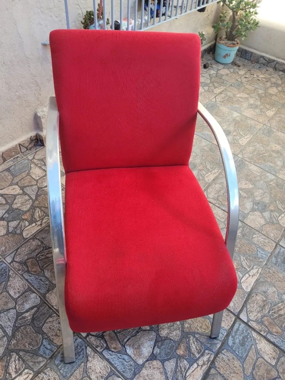 Poltrona Decorativa Vermelha