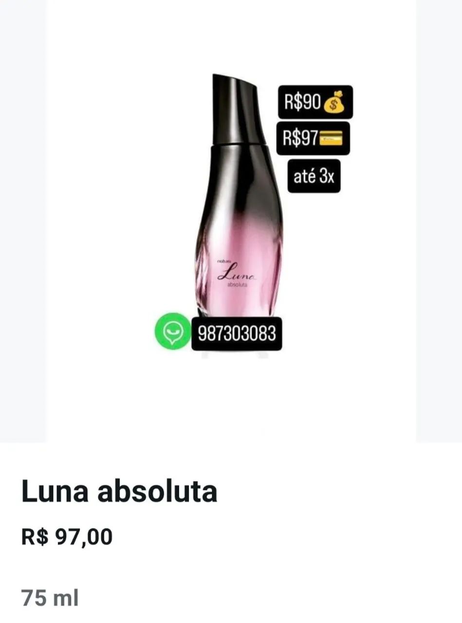 Perfume Luna Absoluta 75ml - Novo