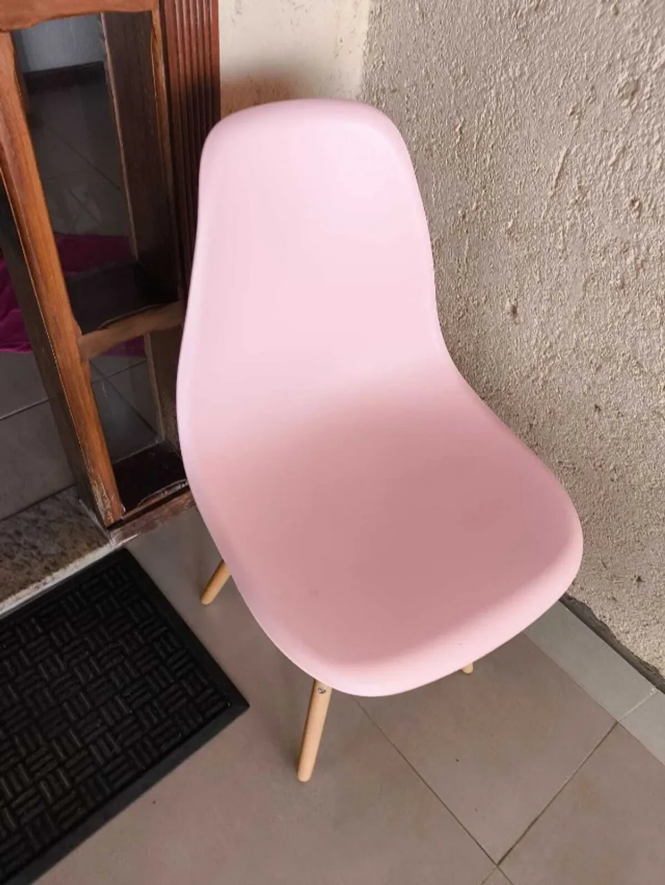 Cadeira Eames Jantar Cozinha Rosa Claro Bebe