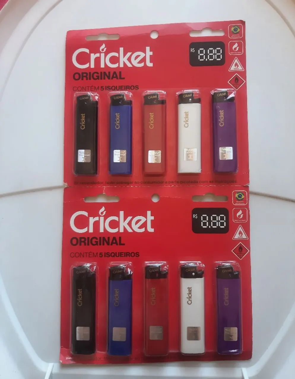 Isqueiros Cricket Originais - Pacote com 5 unidades - Foto 2