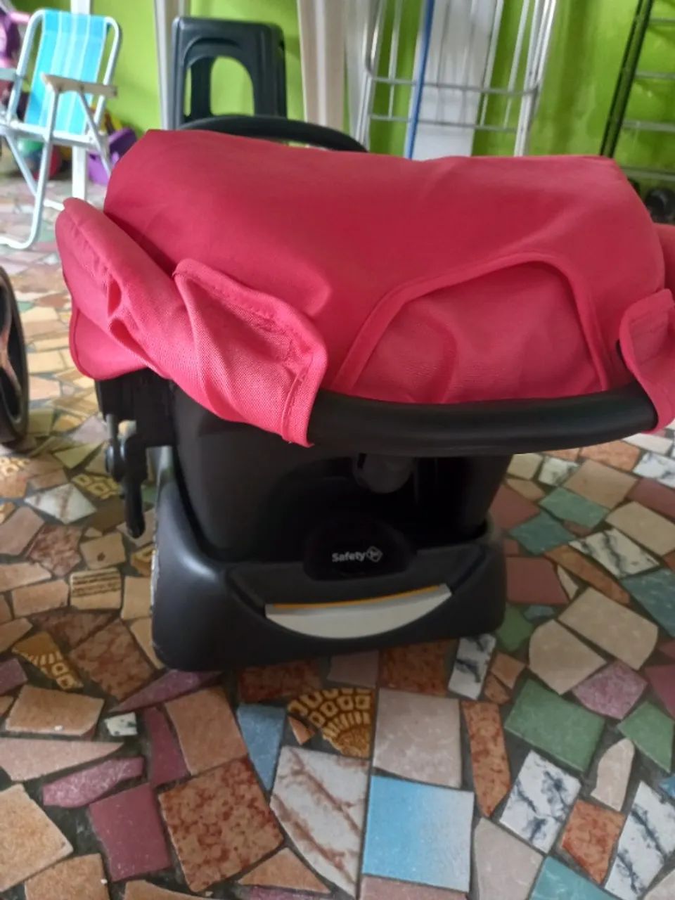 Carrinho de bebê com bebê conforto  - Foto 5